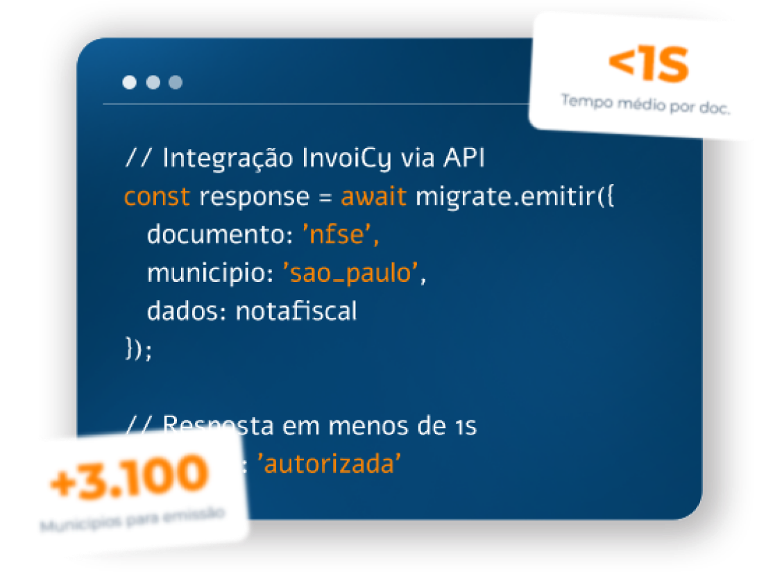 Código de exemplo de integração com a Migrate